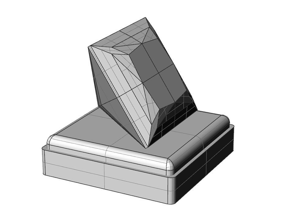 Gem Shape Princess 3D print model_7