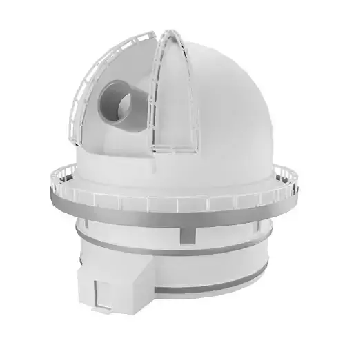 Space Observatory Low-poly 3D model