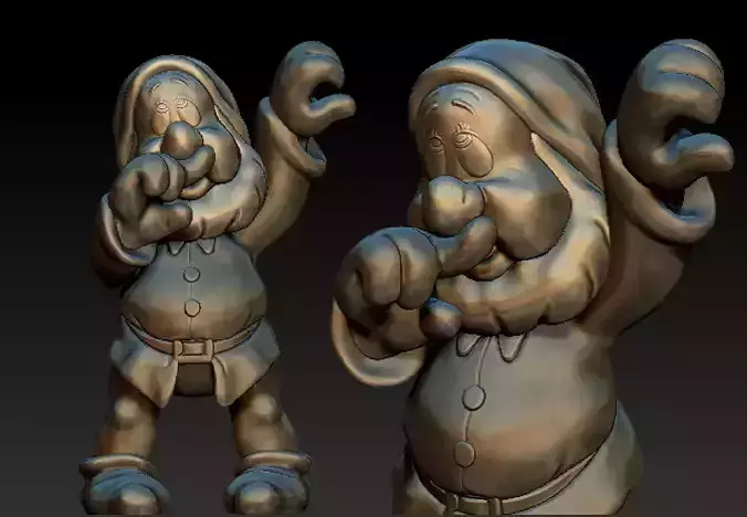 DWARF SNEEZY Snow-white and seven dwarfs 3D print model 3D print model