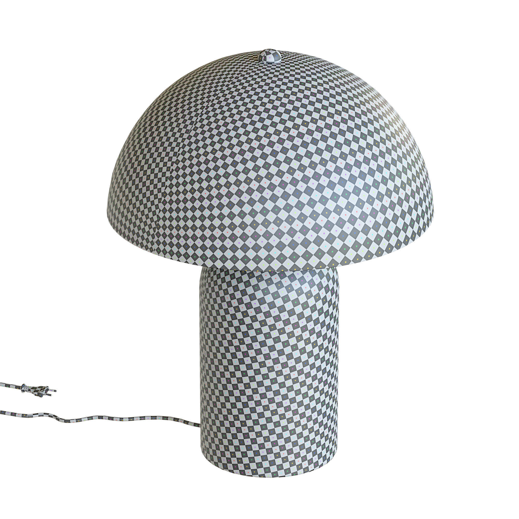 Lamps table lamp with shade Low-poly 3D model_6