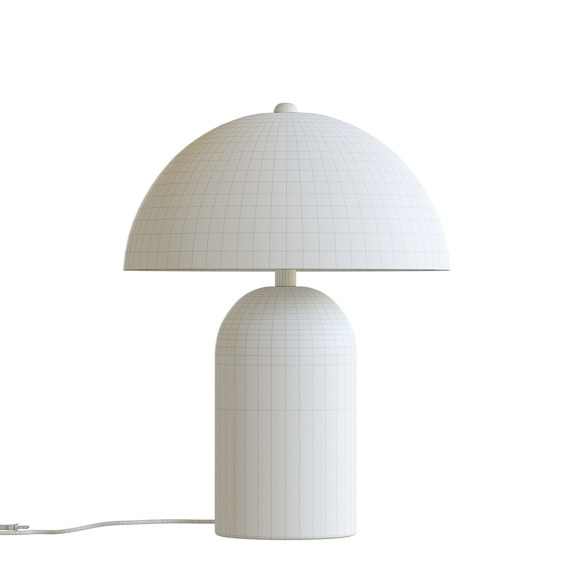 Lamps table lamp with shade Low-poly 3D model_5