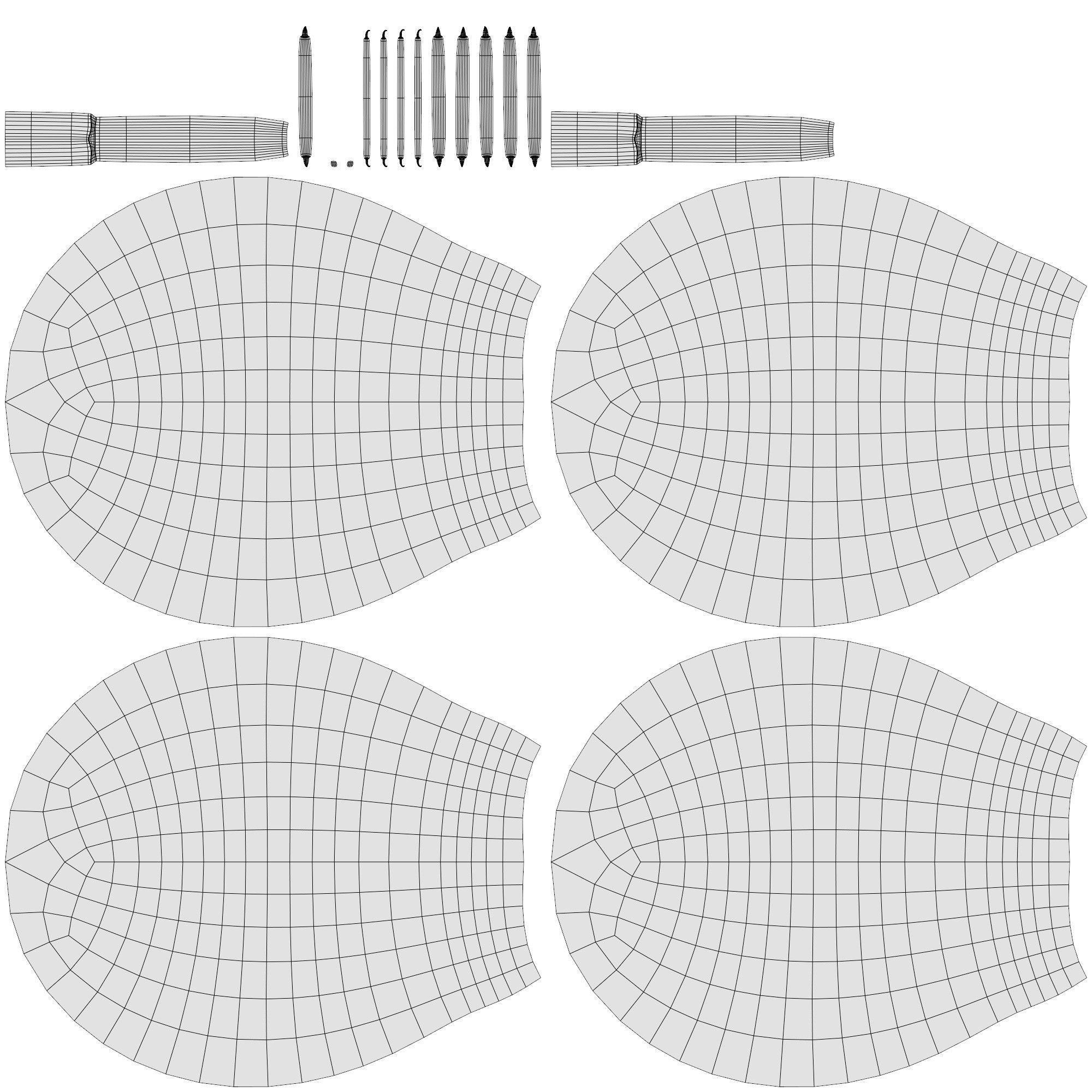 Lamps table lamp with shade Low-poly 3D model_8