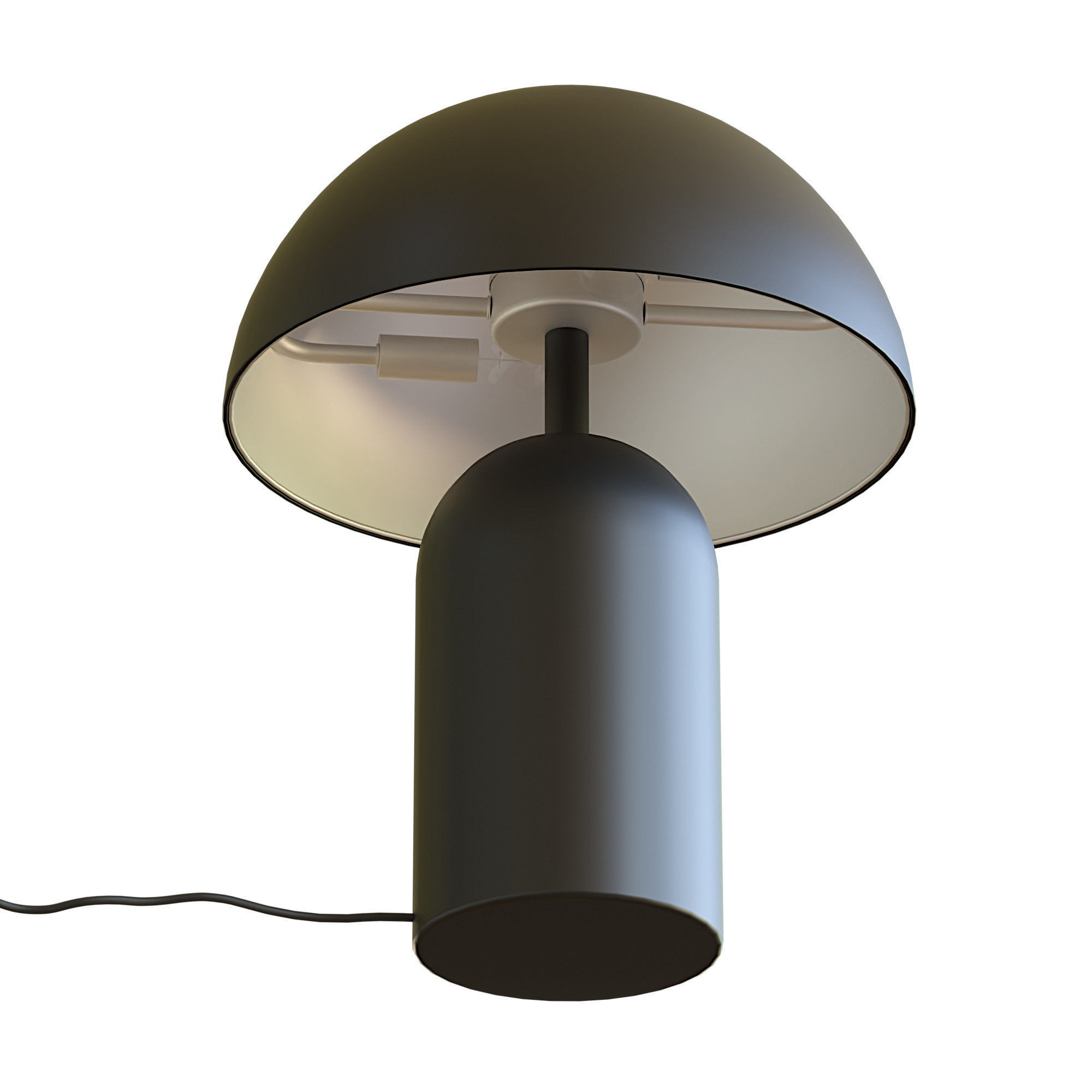 Lamps table lamp with shade Low-poly 3D model_2