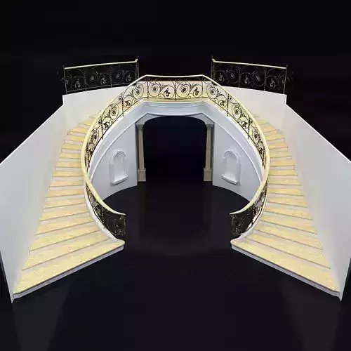 classical marble staircase