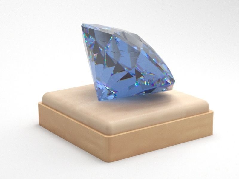 Gem Shape Radiant Square 3D print model_5