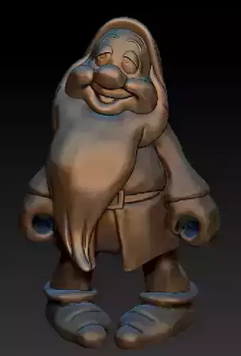 DWARF SLEEPY  Snow-white and seven dwarfs 3D print model