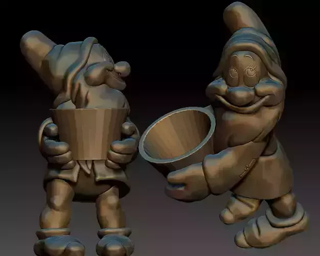 Disney Dwarfs BASHFUL gnome 3D print model
