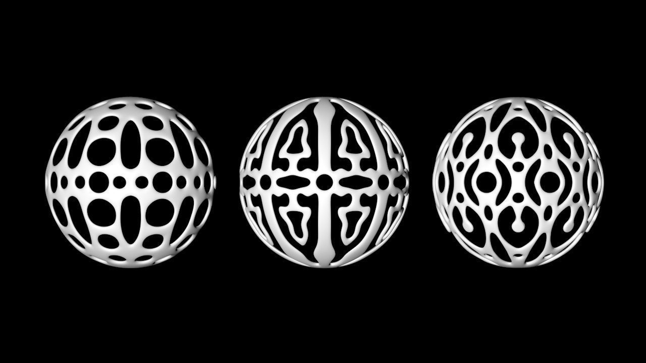 Christmas ornaments 3D print model_1