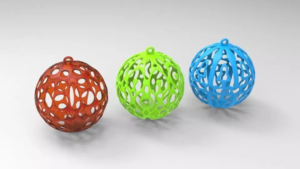 Christmas ornaments 3D print model_0