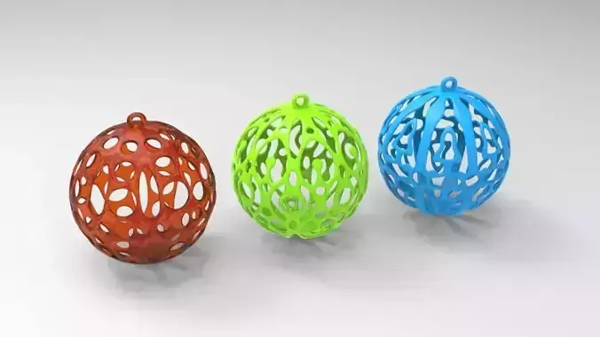 Christmas ornaments 3D print model