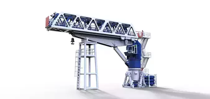 Movement compensated gangway  crane  3D print model