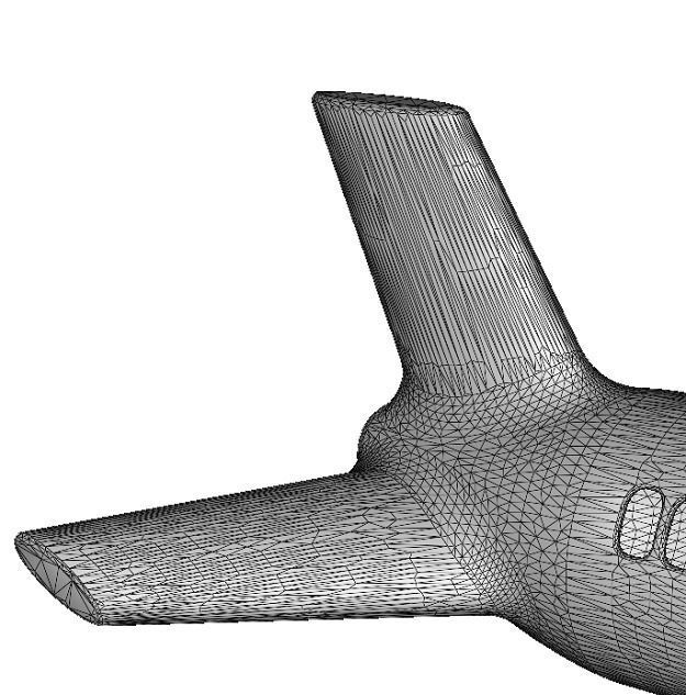 Wooden Toy Aeroplane Low-poly 3D model_4