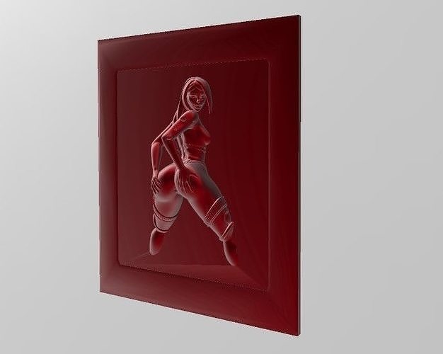 SEXY SENSUAL WOMAN 3D PAINTING 3D print model