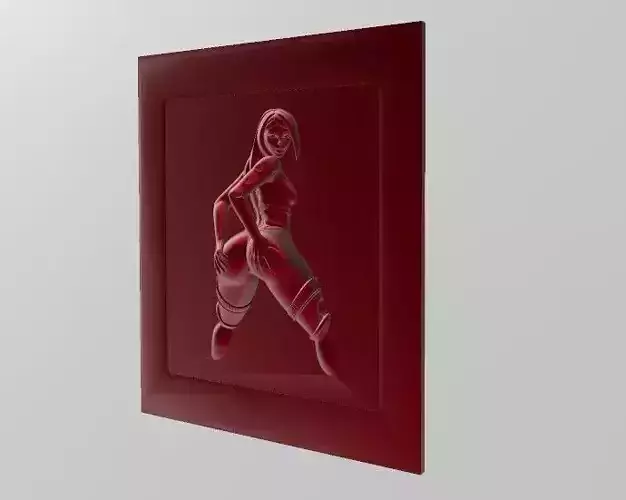 SEXY SENSUAL WOMAN 3D PAINTING 3D print model