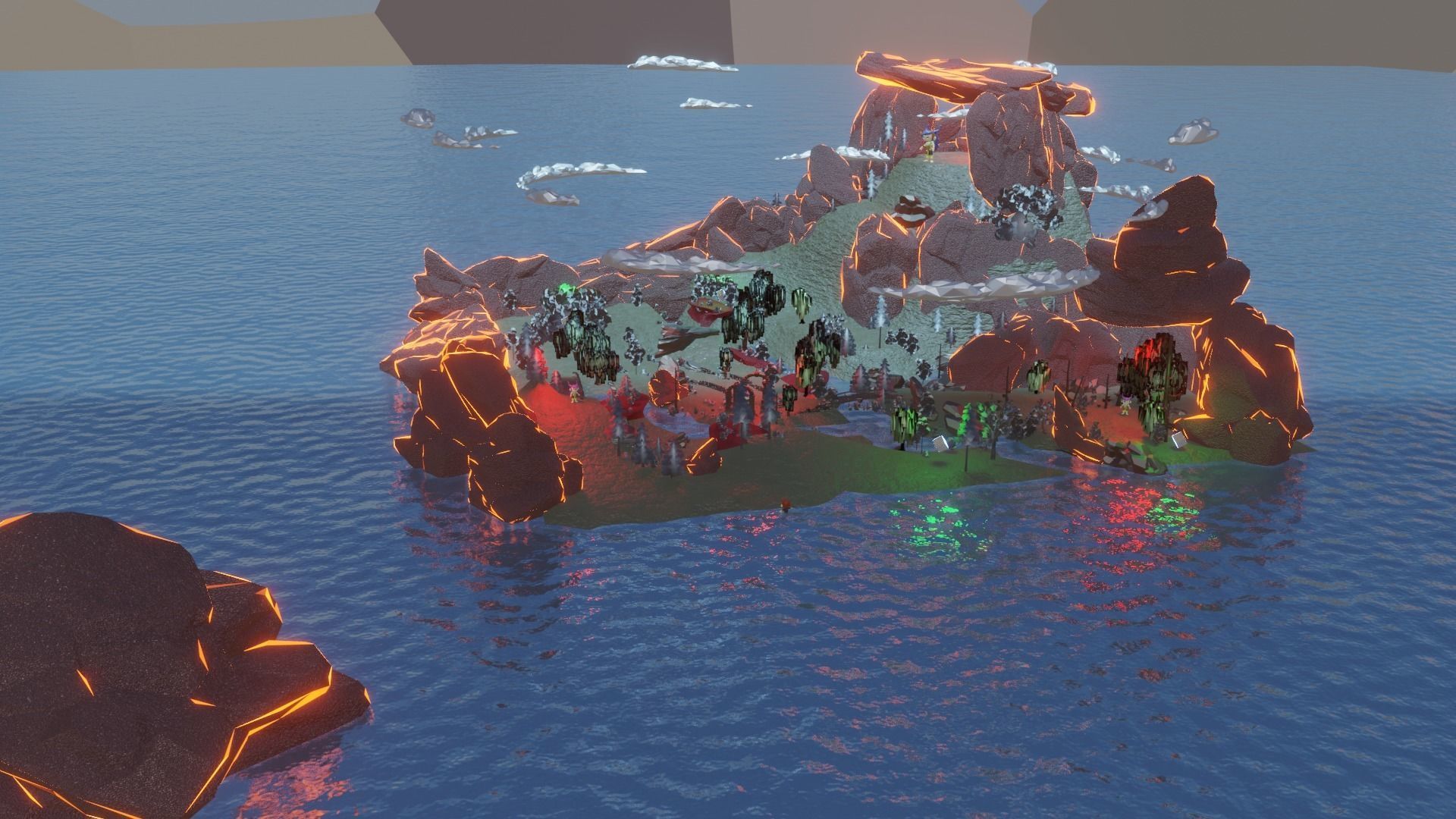 Game Map with VFX Low-poly 3D model_2