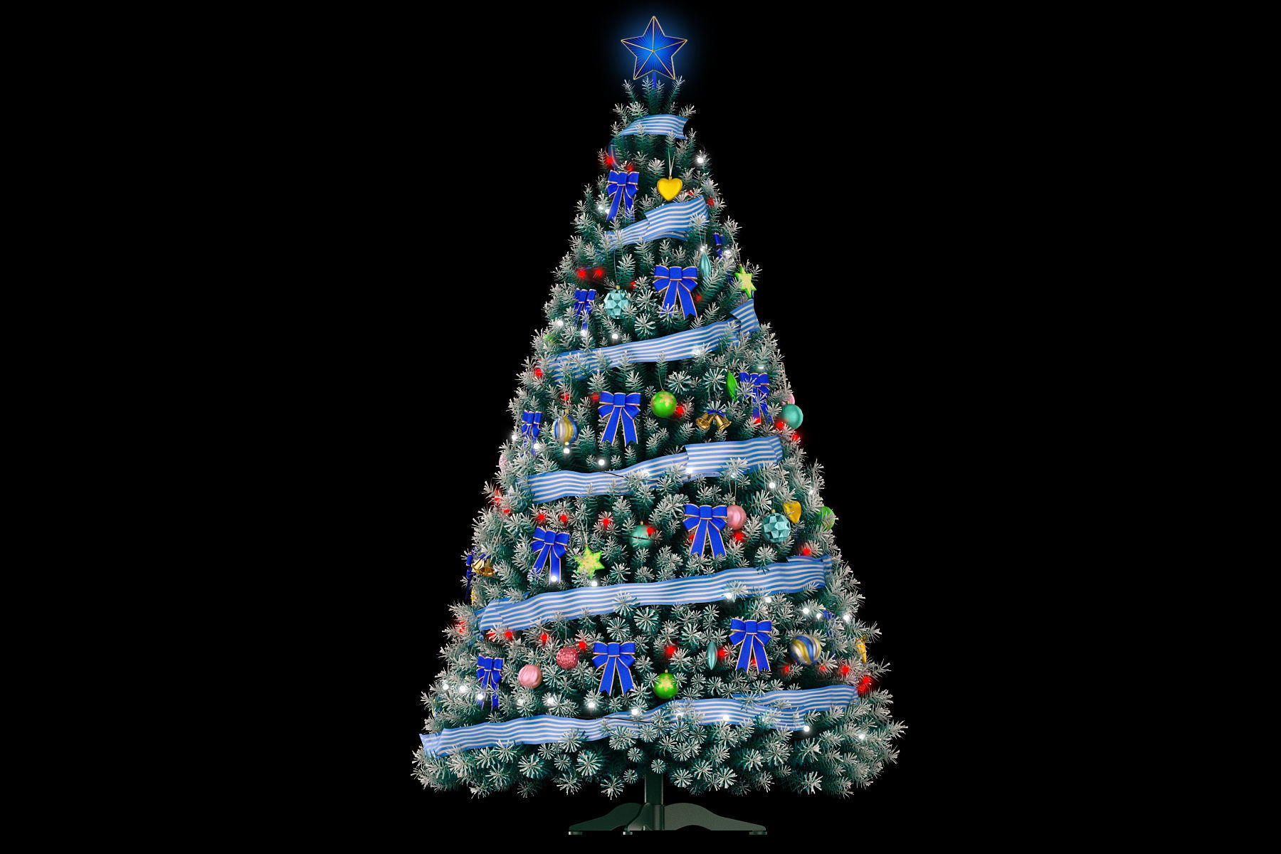 Christmas tree All Colors 3D model_15