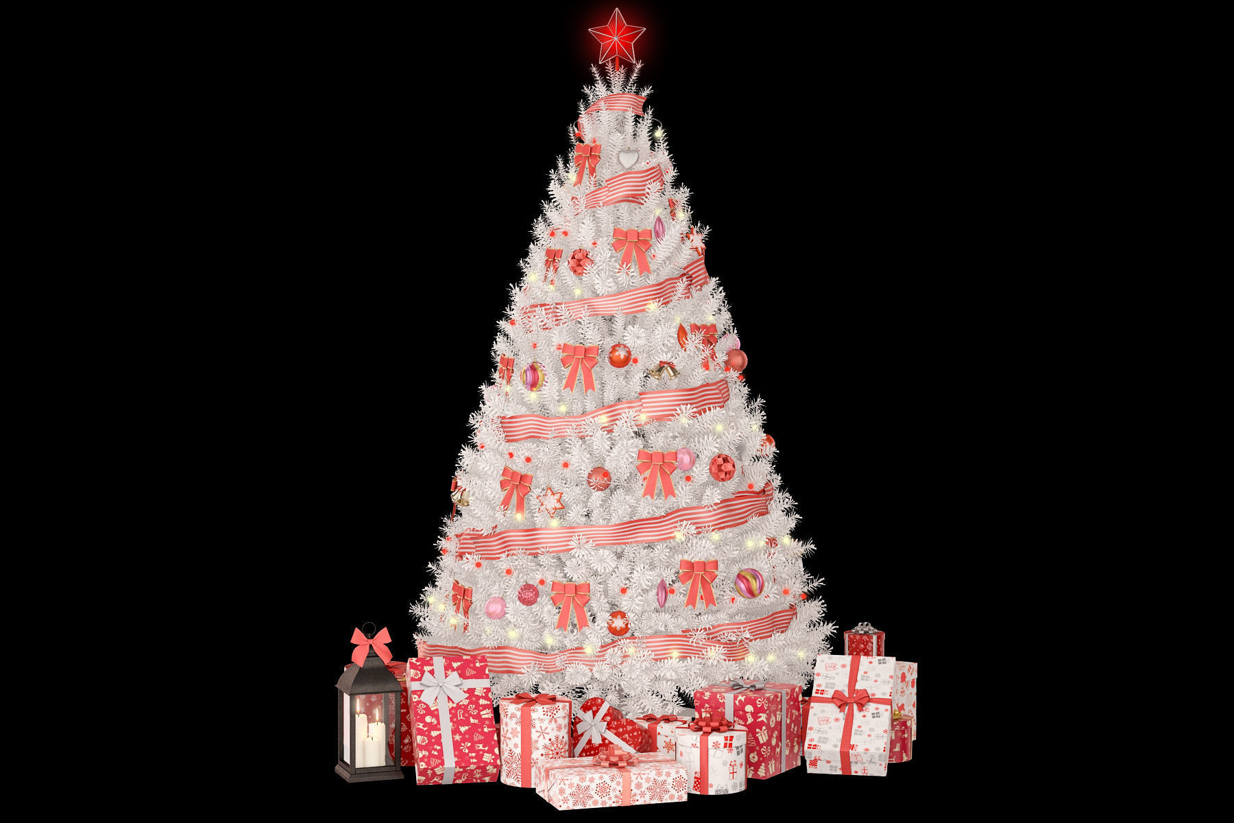 Christmas tree All Colors 3D model_2