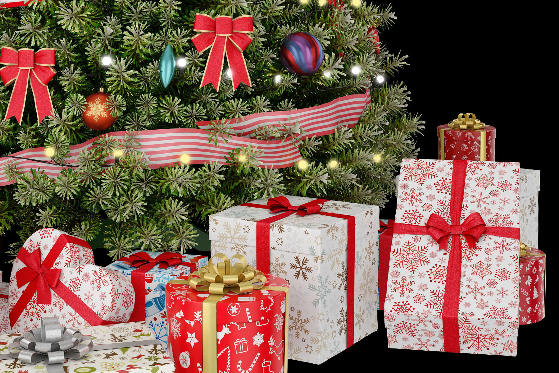 Christmas tree All Colors 3D model_21