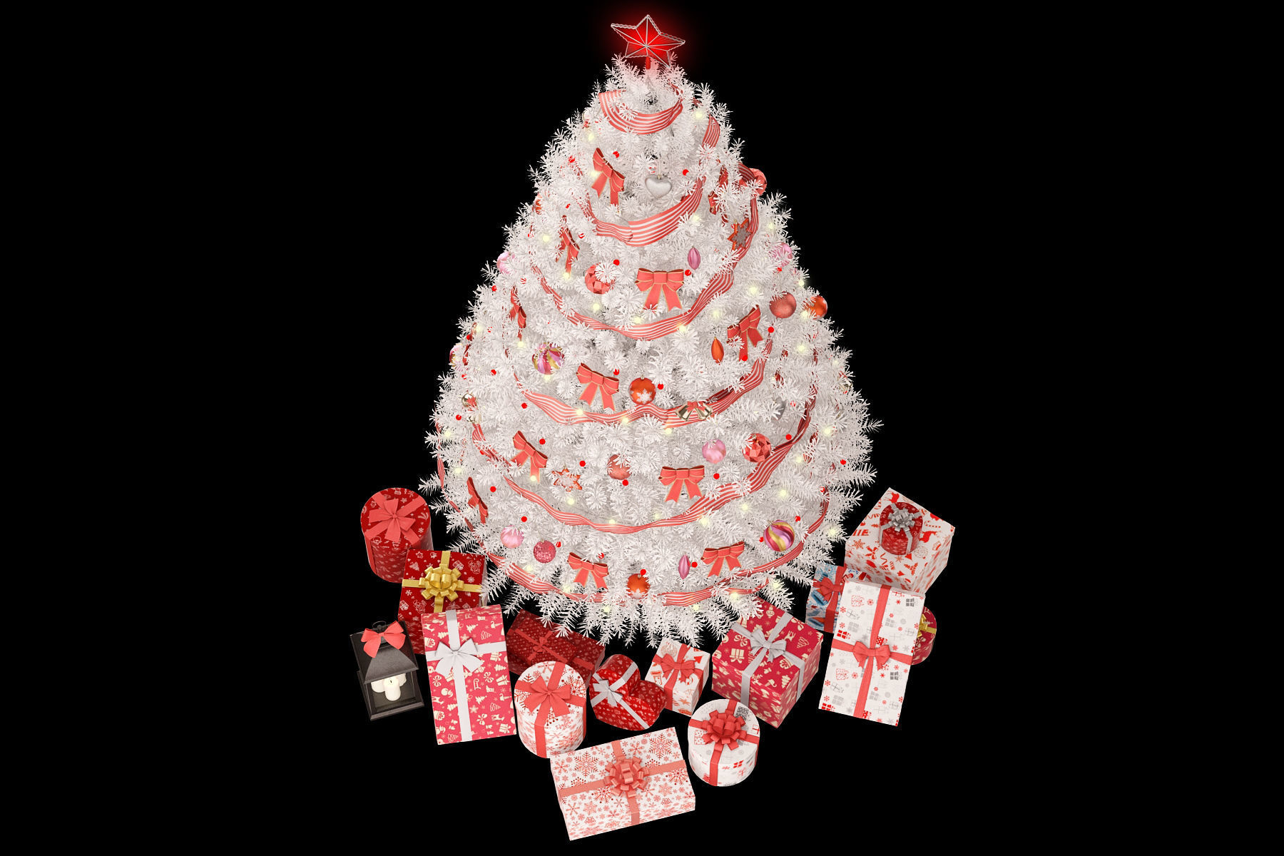 Christmas tree All Colors 3D model_6