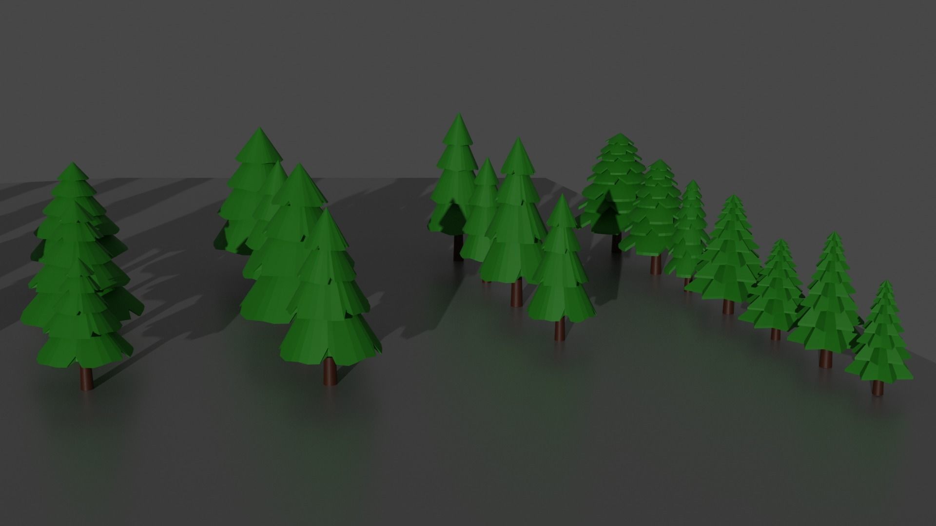 Low-Poly Pine Tree Low-poly 3D model Low-poly Christmas Tree Free low-poly 3D model_2