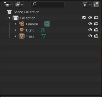 Tree 3 stump in middle of grassy field 3D model_4