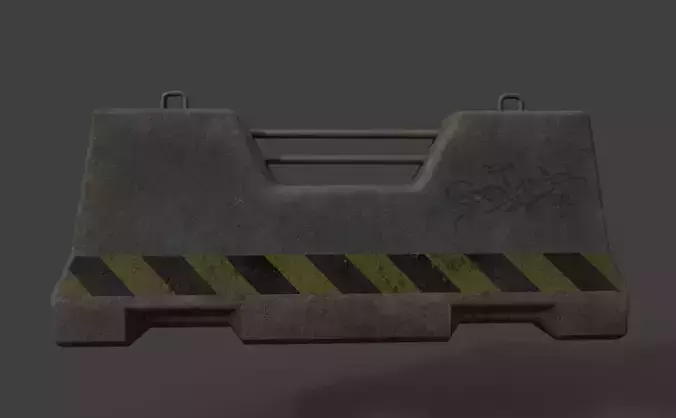 RoadBlock barricade 3D model RoadBlock barricade 3D model