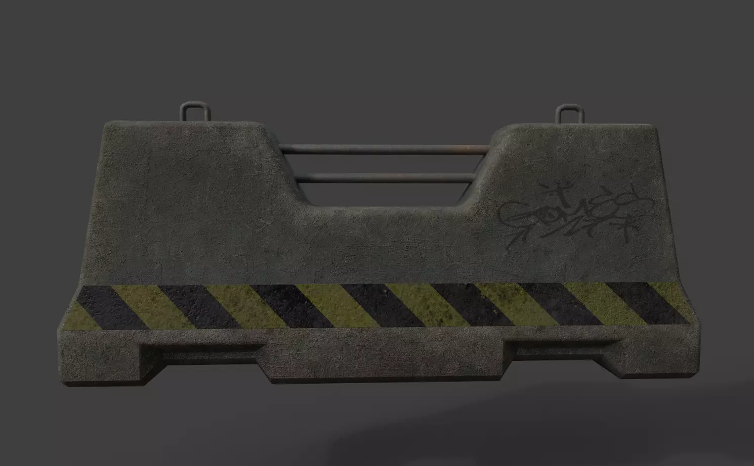 RoadBlock barricade 3D model_0