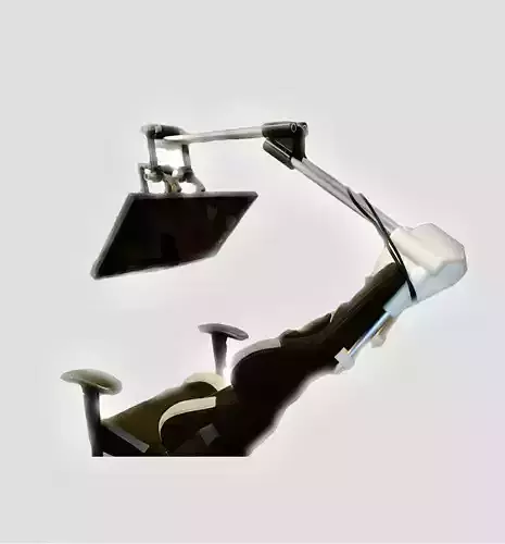 Zero Gravity Reclining Workstation Screen Mount for DXRacer 3D print model