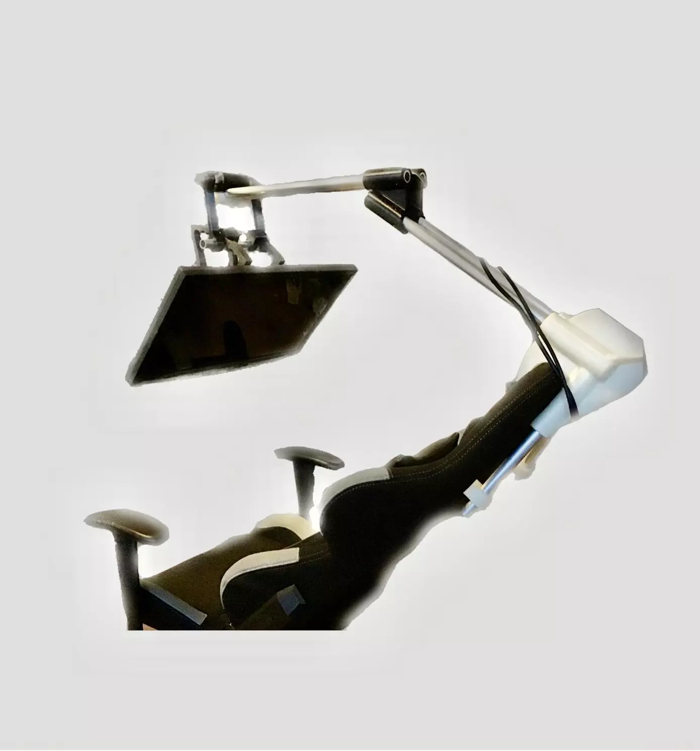 Zero Gravity Reclining Workstation Screen Mount for DXRacer 3D print model