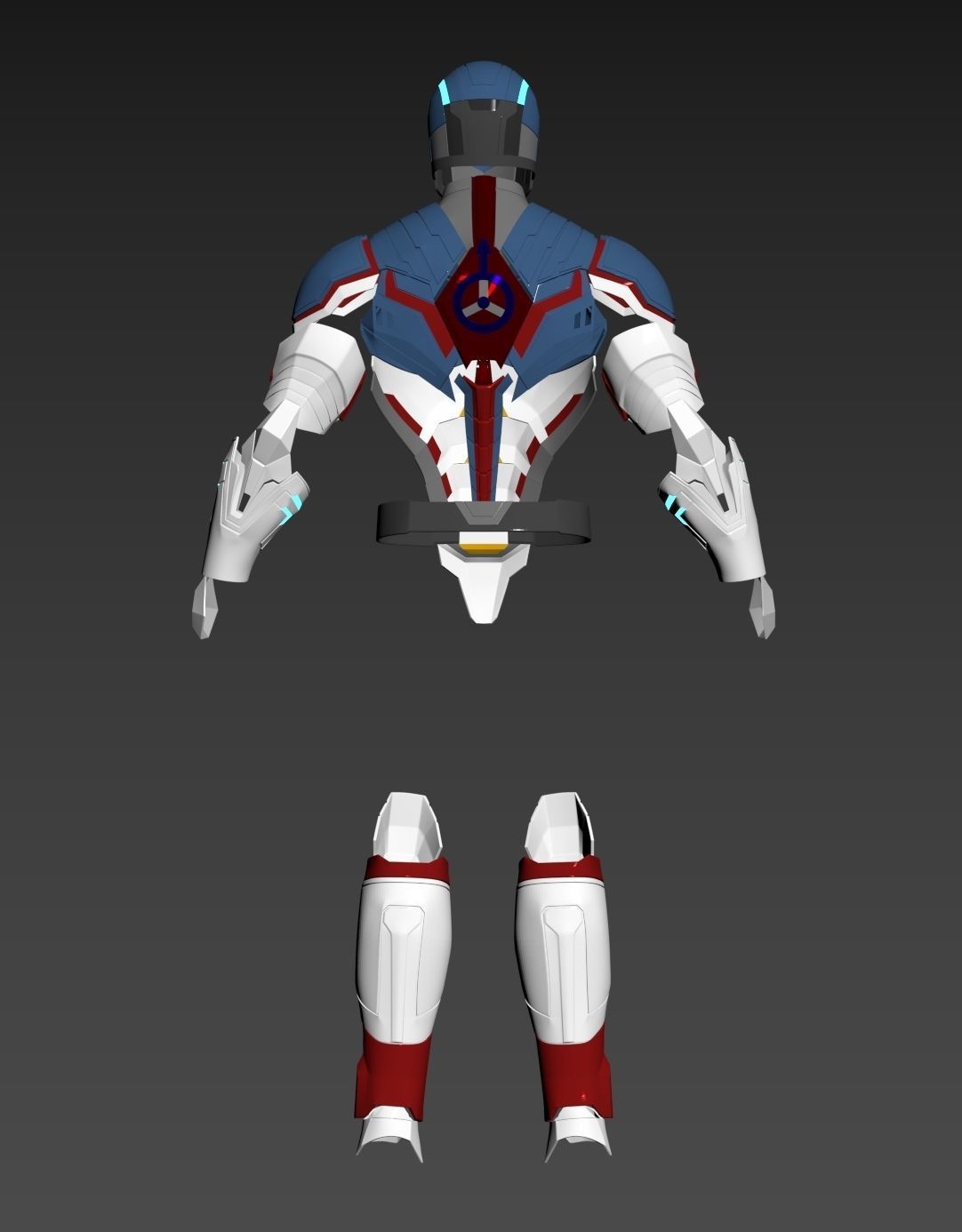 Captain America Secret Empire Armor 3D print model_11