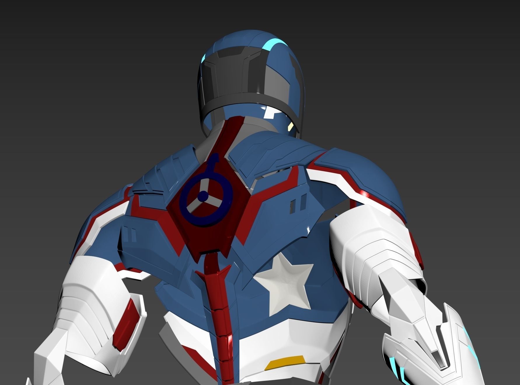 Captain America Secret Empire Armor 3D print model_3