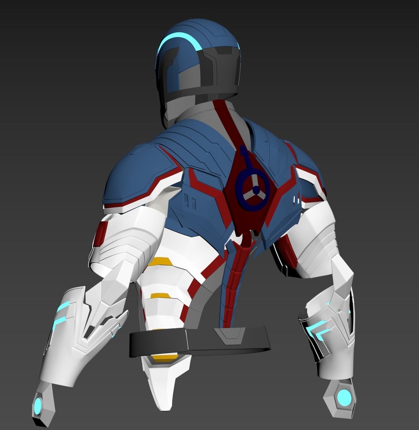 Captain America Secret Empire Armor 3D print model_4