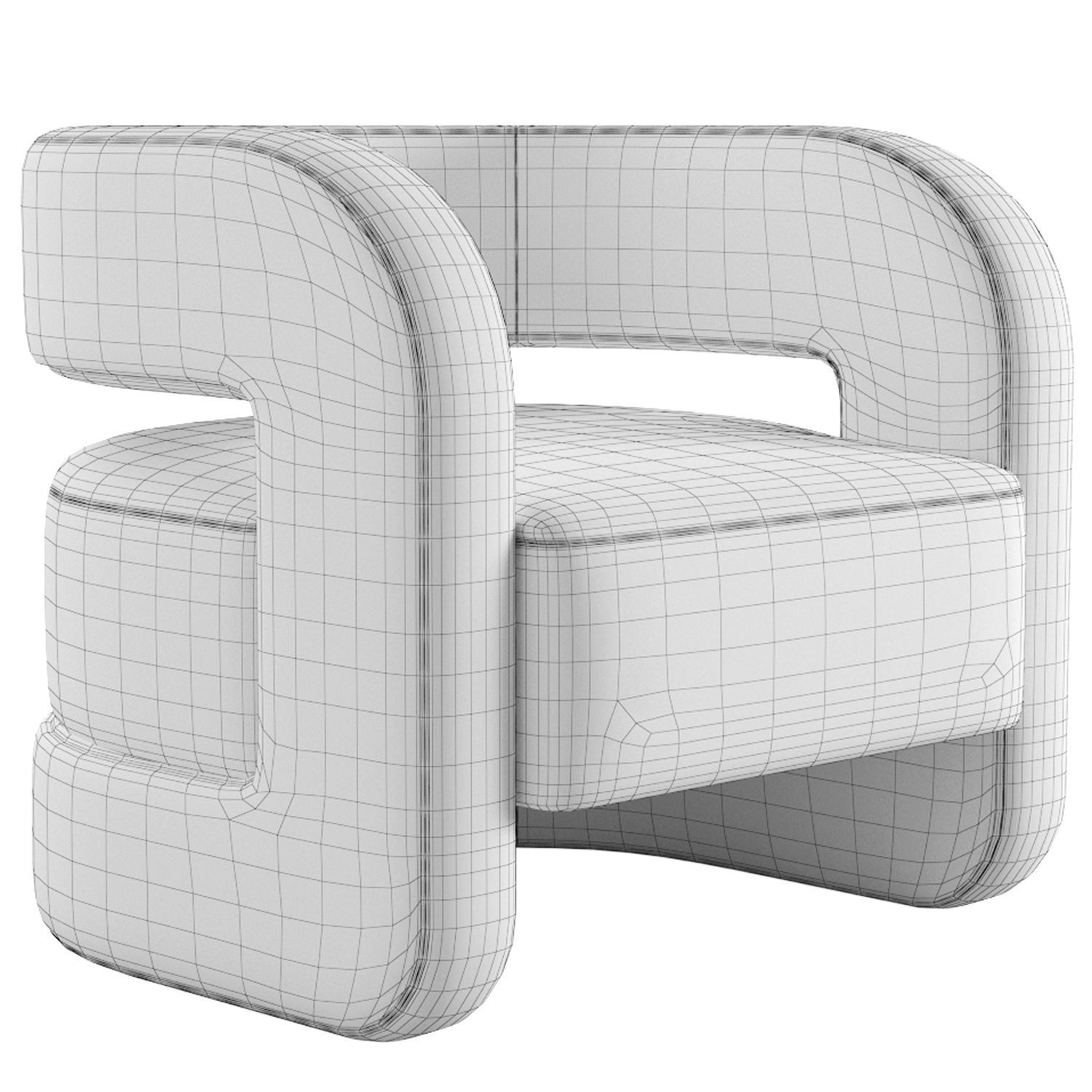 Kirby Chair Mitchell Gold Bob Williams 3D model_8