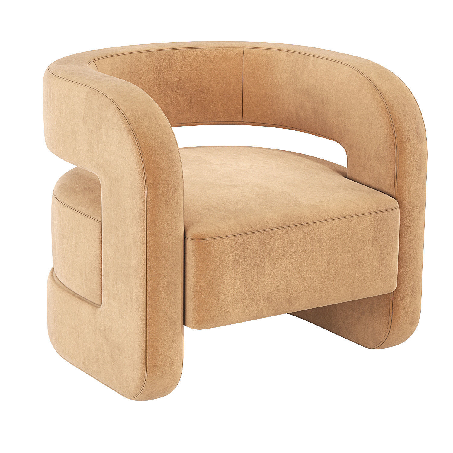 Kirby Chair Mitchell Gold Bob Williams 3D model_5