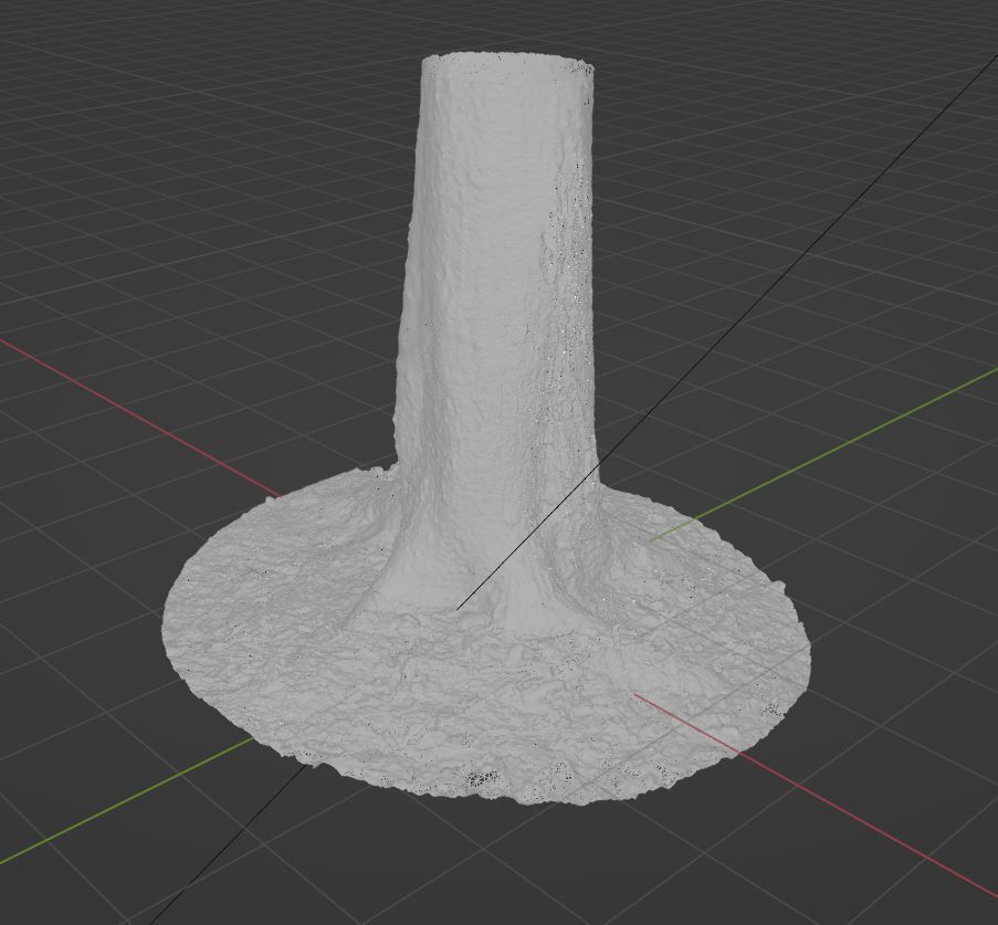 Tree 4 stump with moss 3D model_12