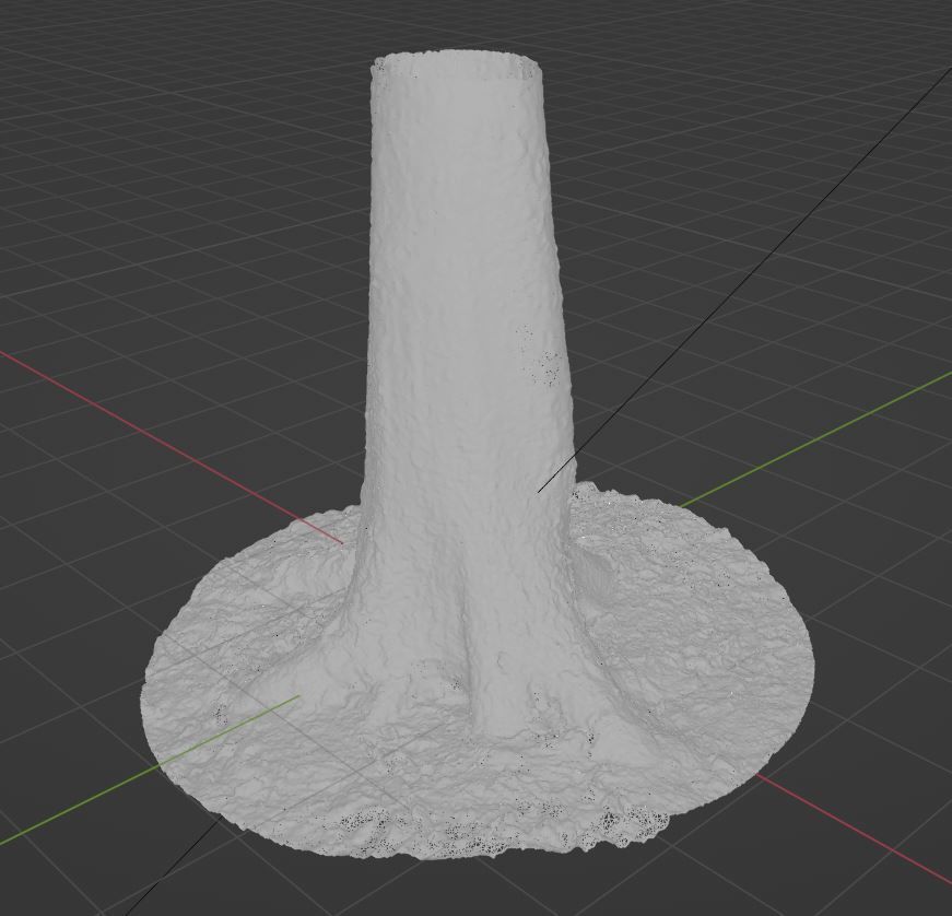 Tree 4 stump with moss 3D model_14