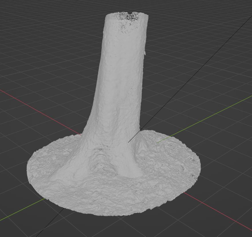 Tree 4 stump with moss 3D model_13