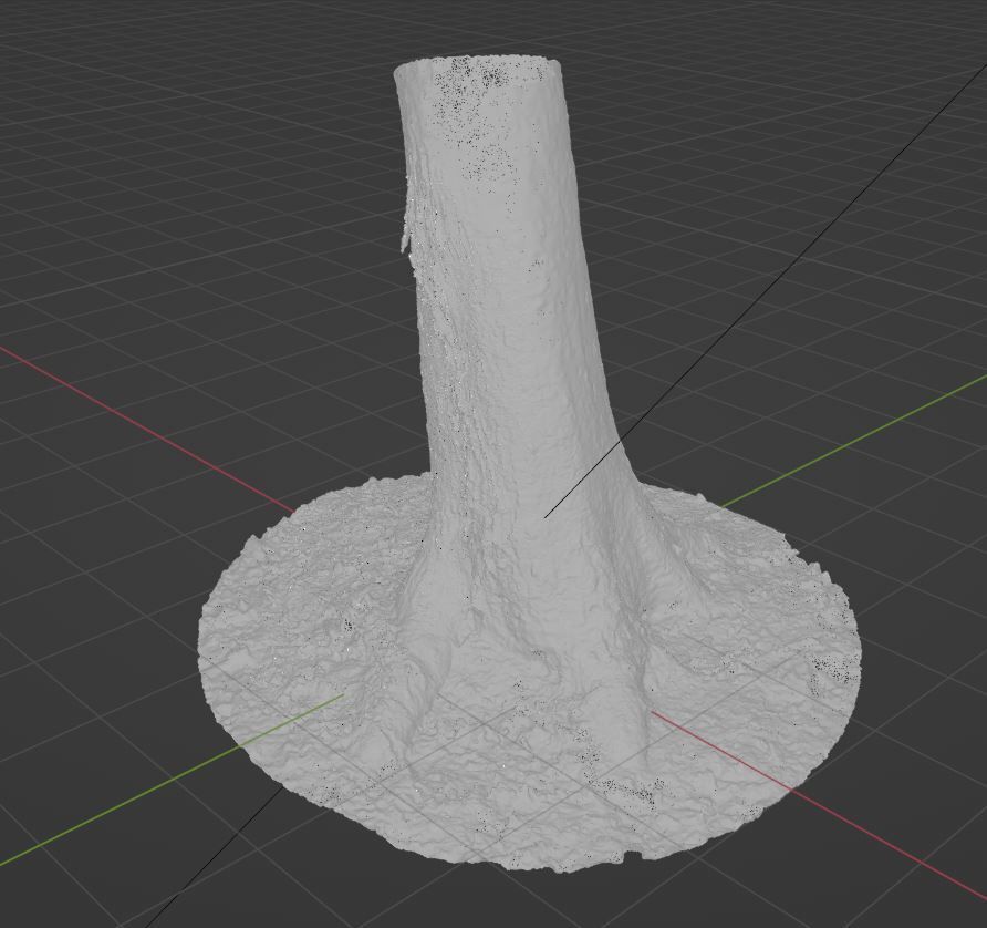 Tree 4 stump with moss 3D model_11