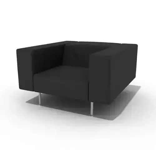 Contemporary Black Armchair