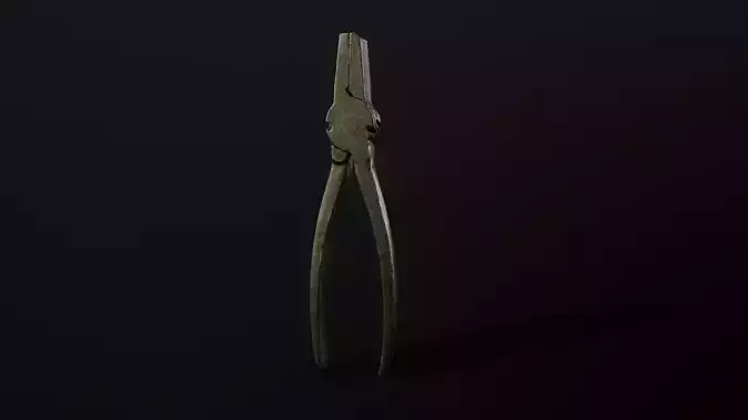 3D Scan Pliers Low-poly 3D model