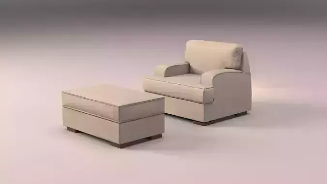  soft armchair 3D model