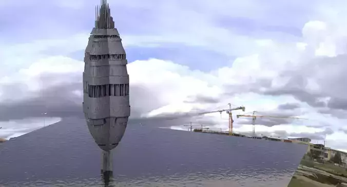 Space Skyscraper city 3