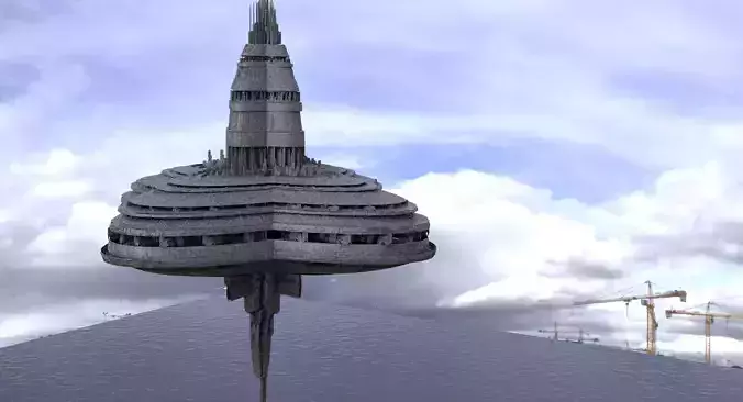 High detail space station 