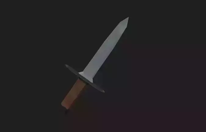 Low Poly Knife sword