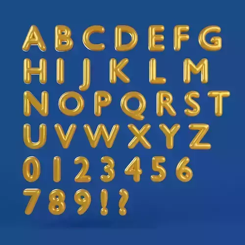 Cartoon alphabet letters