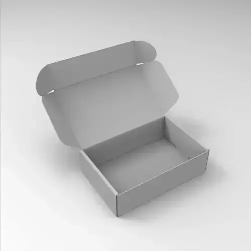 3D Opened Box 3d model Low-poly 3d model