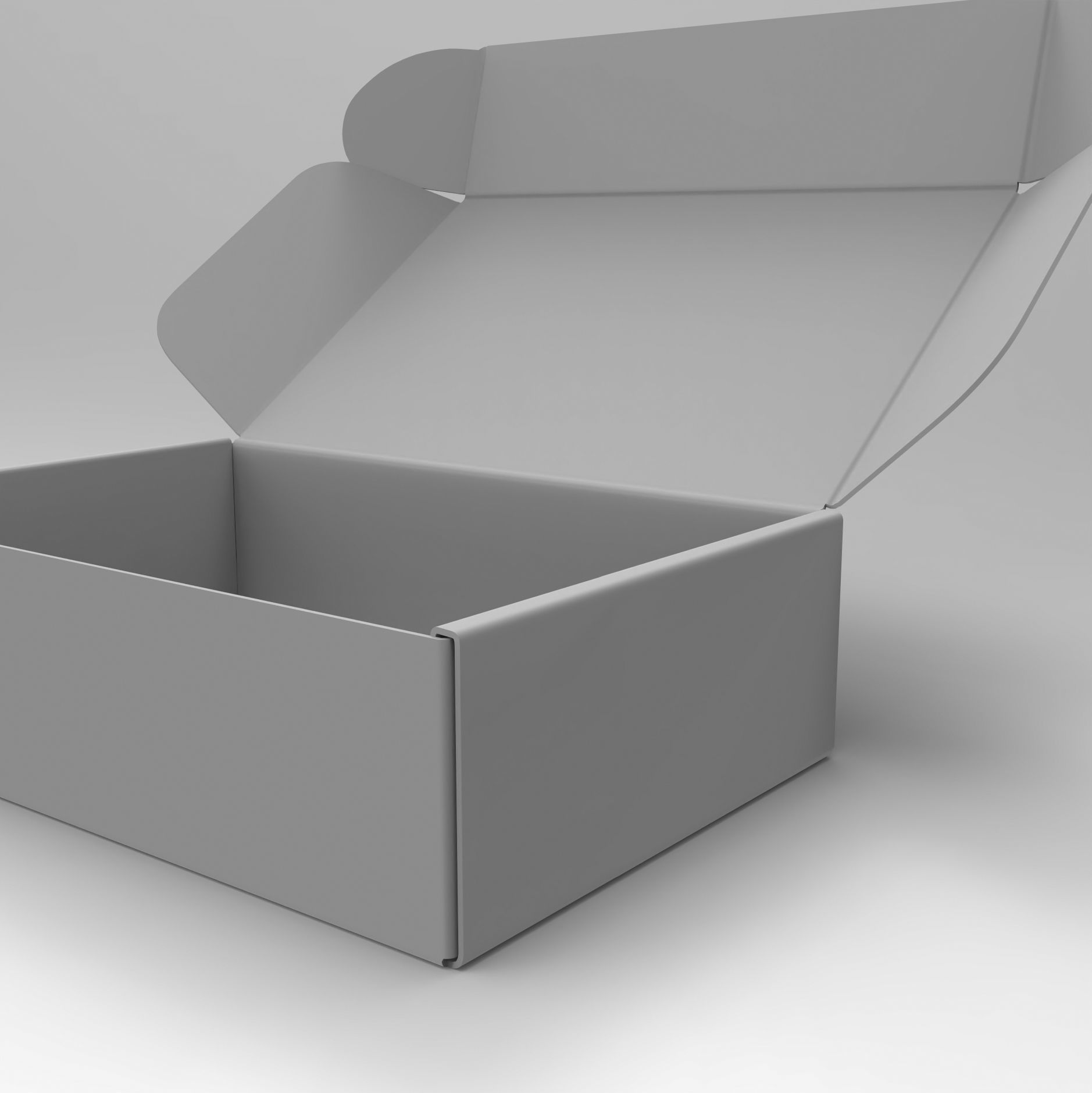 3D Opened Box 3d model Low-poly 3d model 3D model_2