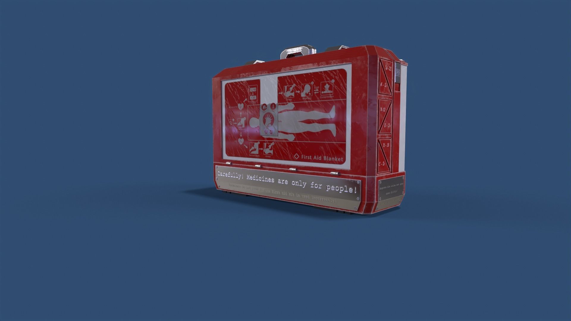 First aid kit PBR low-poly game ready Low-poly 3D model_2
