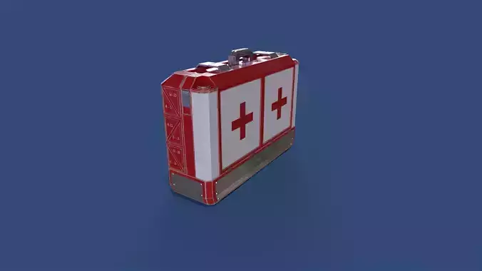 First aid kit PBR low-poly game ready Low-poly 3D model First aid kit PBR low-poly game ready Low-poly 3D model