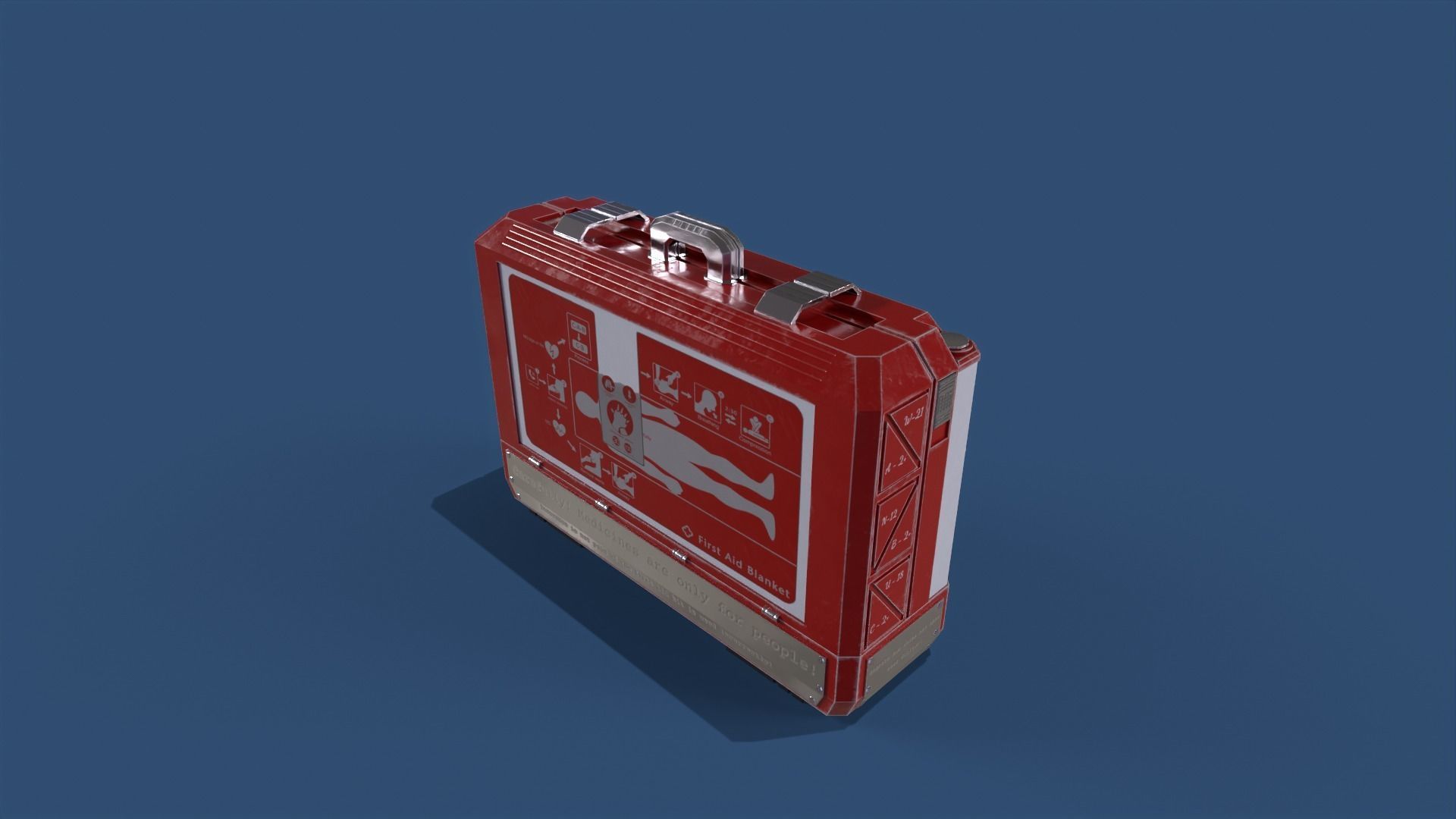 First aid kit PBR low-poly game ready Low-poly 3D model_3